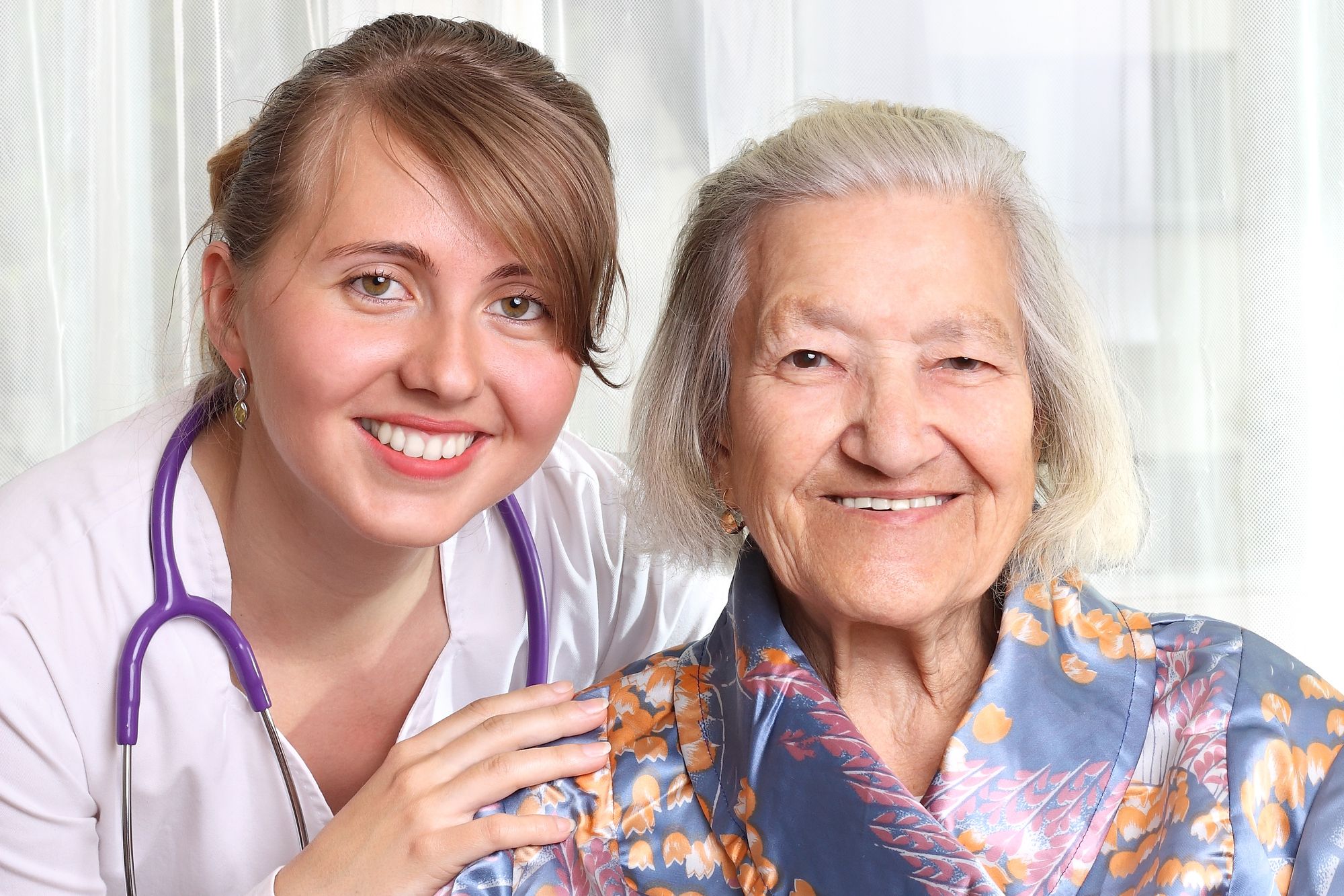 Caregiver with Happy Client